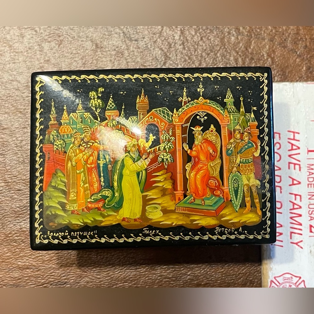 Hand-Painted Russian Lacquer Box
